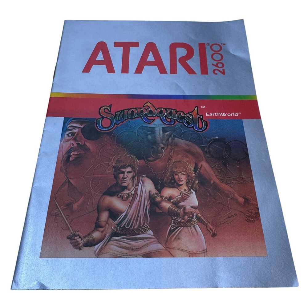Atari 2600 Swordquest EarthWorld CX 2656 Video Game with Box Vintage 1982 - Picture 9 of 9